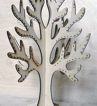 Intra απο ξύλο plywood 3mm-4mm πάχος - Δέντρο από κόντρα πλακέ για διακοσμήσεις Δίασταση 30x30 cm Intraeaxys-yon0rpp7 - Image 1