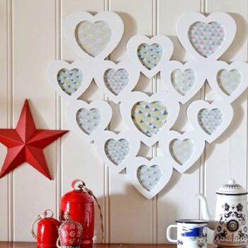 Intra απο ξύλο plywood 3mm-4mm πάχος - 14 Φεβρουαρίου Κορνίζες σχήμα καρδιάς για ting Δίασταση 30x30 cm Intraeaxys-yon0pxy7 - Image 1