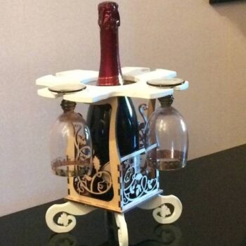 Intra απο ξύλο plywood 3mm-4mm πάχος - Μίνι μπαρ Gotika Δίασταση 30x30 cm Intraeaxys-51rr24v1 - Image 1