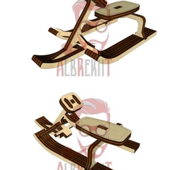 Intra απο ξύλο plywood 3mm-4mm πάχος - Άμαξα έλκηθρου Δίασταση 30x30 cm Intraeaxys-67wlp481 - Image 1