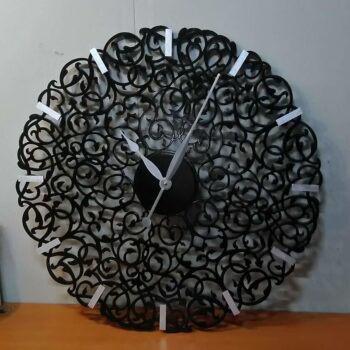 Intra απο ξύλο plywood 3mm-4mm πάχος - Μοναδικό στρογγυλό ρολόι τοίχου Δίασταση 30x30 cm Intraeaxys-yon0g627 - Image 1