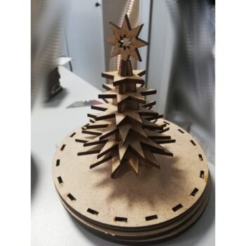 Intra απο ξύλο plywood 3mm-4mm πάχος - Χριστουγεννιάτικο Δέντρο 3mm Κόντρα πλακέ Δίασταση 30x30 cm Intraeaxys-6o3ynw37 - Image 1