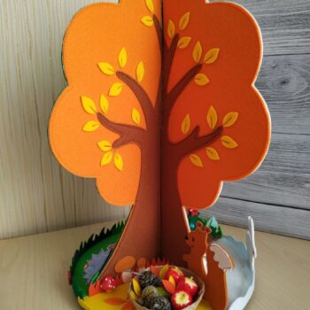 Intra απο ξύλο plywood 3mm-4mm πάχος - Ξύλινο Διακοσμητικό Δέντρο Δίασταση 30x30 cm Intraeaxys-joed0g61 - Image 3