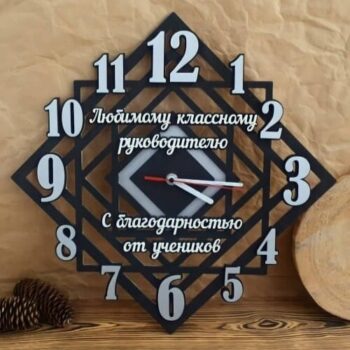 Intra απο ξύλο plywood 3mm-4mm πάχος - Σύγχρονο εξατομικευμένο ρολόι τοίχου Δίασταση 30x30 cm Intraeaxys-joedpx81 - Image 1