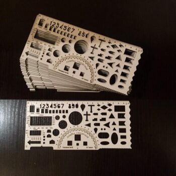 Intra απο ξύλο plywood 3mm-4mm πάχος - Χάρακας προτύπου στένσιλ Δίασταση 30x30 cm Intraeaxys-r1z2m8p1 - Image 1