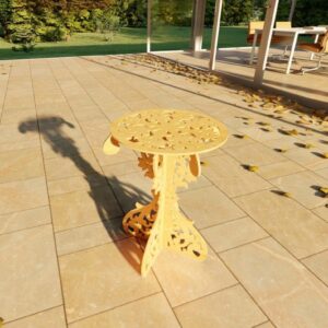 Intra απο ξύλο plywood 3mm-4mm πάχος - Τραπεζάκι σαλονιού Δίασταση 30x30 cm Intraeaxys-p7ymg267