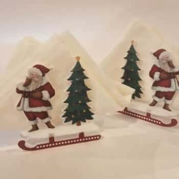 Intra απο ξύλο plywood 3mm-4mm πάχος - Χριστουγεννιάτικη χαρτοπετσέτα Ακρυλική θήκη για χαρτοπετσέτα Δίασταση 30x30 cm Intraeaxys-075yre3o - Image 1