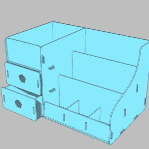 Intra απο ξύλο plywood 3mm-4mm πάχος - Οργάνωση γραφείου με συρτάρια Δίασταση 30x30 cm Intraeaxys-eoxl824o
