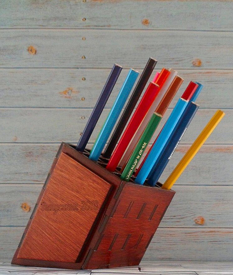 Intra απο ξύλο plywood 3mm-4mm πάχος - Organizer για μολυβοθήκη Δίασταση 30x30 cm Intraeaxys-91jdww51