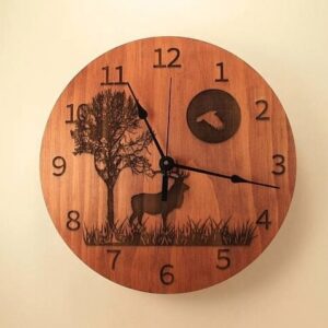 Intra απο ξύλο plywood 3mm-4mm πάχος - Chasy Olen Derevo Luna Δίασταση 30x30 cm Intraeaxys-e1gkkwdo