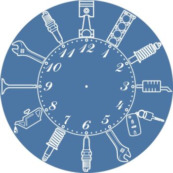 Intra απο ξύλο plywood 3mm-4mm πάχος - Ρολόι τοίχου Ιδιοκτήτης συνεργείου επισκευής συνεργείου αυτοκινήτων Δίασταση 30x30 cm Intraeaxys-078yrvqo - Image 1
