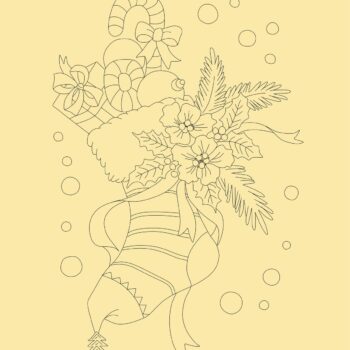 Intra απο ξύλο plywood 3mm-4mm πάχος - Χριστουγεννιάτικες διακοσμήσεις Χαρακτική με λέιζερ Χριστουγεννιάτικες κάλτσες Δίασταση 30x30 cm Intraeaxys-m1d65my7 - Image 1