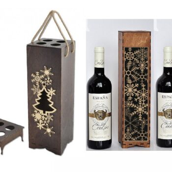 Intra απο ξύλο plywood 3mm-4mm πάχος - Συσκευασία Μπουκαλιού Κρασιού 3mm Δίασταση 30x30 cm Intraeaxys-qomm2e8o - Image 1