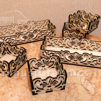 Intra απο ξύλο plywood 3mm-4mm πάχος - Πρότυπα δίσκων κουτιών τέχνης Arabesque Δίασταση 30x30 cm Intraeaxys-d1lvnrzo - Image 1