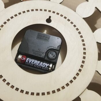 Intra απο ξύλο plywood 3mm-4mm πάχος - Ρολόι τοίχου τιμόνι πλοίων Δίασταση 30x30 cm Intraeaxys-91jdy451 - Image 4