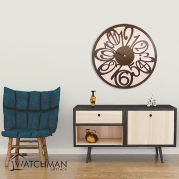 Intra απο ξύλο plywood 3mm-4mm πάχος - Ρολόι κόντρα πλακέ Δίασταση 30x30 cm Intraeaxys-eo20mlm7 - Image 1