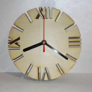 Intra απο ξύλο plywood 3mm-4mm πάχος - Ξύλινο ρολόι πρότυπο προσώπου Δίασταση 30x30 cm Intraeaxys-51rrz401 - Image 1