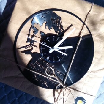 Intra απο ξύλο plywood 3mm-4mm πάχος - Ρολόι τοίχου με δίσκους βινυλίου Vladimir Vysotsky Δίασταση 30x30 cm Intraeaxys-yon0ym27 - Image 1