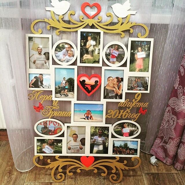 Intra απο ξύλο plywood 3mm-4mm πάχος - Πρότυπο κορνίζας γάμου Δίασταση 30x30 cm Intraeaxys-078yp3qo