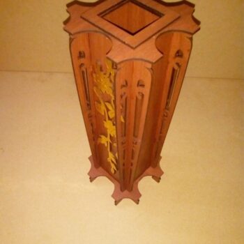 Intra απο ξύλο plywood 3mm-4mm πάχος - Ξύλινο Βάζο Δίασταση 30x30 cm Intraeaxys-078ypk5o - Image 1