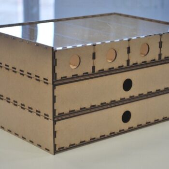 Intra απο ξύλο plywood 3mm-4mm πάχος - Στοίβαξη αρχείου PDF Drawer Box Δίασταση 30x30 cm Intraeaxys-91jdk051 - Image 1