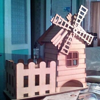 Intra απο ξύλο plywood 3mm-4mm πάχος - Μύλος Τσαγιού Δίασταση 30x30 cm Intraeaxys-ro6y65m7 - Image 1