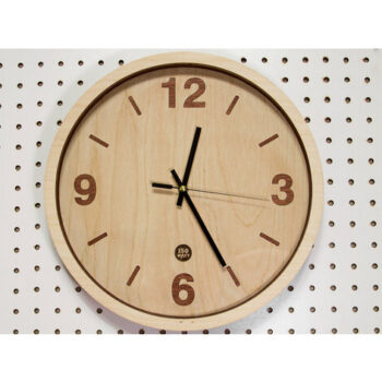 Intra απο ξύλο plywood 3mm-4mm πάχος - Ξύλινο ρολόι Δίασταση 30x30 cm Intraeaxys-078y84mo - Image 1