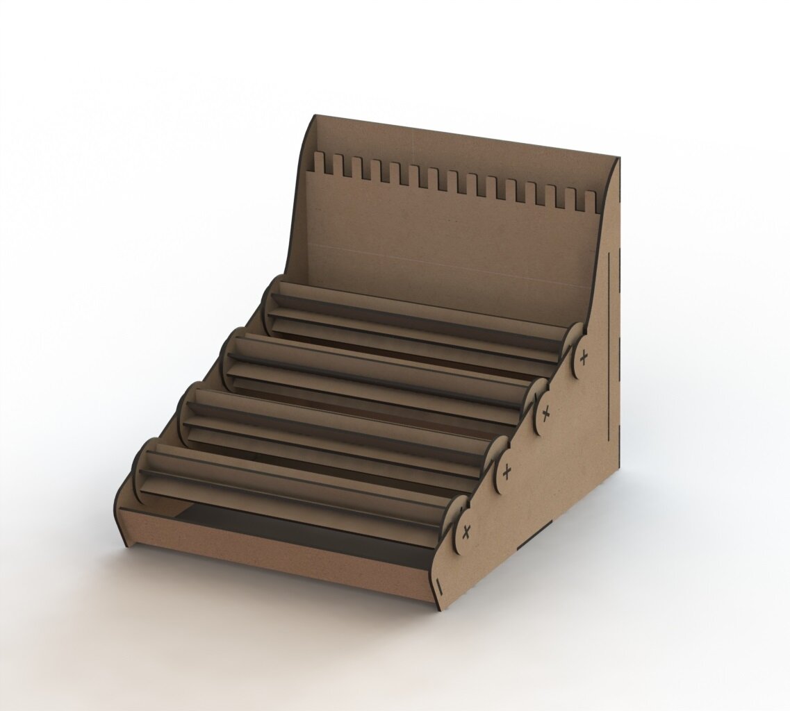 Intra απο ξύλο plywood 3mm-4mm πάχος - Διοργανωτής κοσμημάτων για βραχιόλια Δίασταση 30x30 cm Intraeaxys-voq23wqo