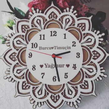 Intra απο ξύλο plywood 3mm-4mm πάχος - Ξύλινο ρολόι Δίασταση 30x30 cm Intraeaxys-e1gk3ndo - Image 1