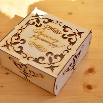 Intra απο ξύλο plywood 3mm-4mm πάχος - Διακοσμητικό κουτί Δίασταση 30x30 cm Intraeaxys-voq2lwjo - Image 1