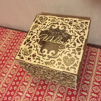 Intra απο ξύλο plywood 3mm-4mm πάχος - Κουτί γάμου ting Δίασταση 30x30 cm Intraeaxys-6o3qkj1n - Image 1