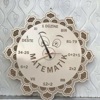 Intra απο ξύλο plywood 3mm-4mm πάχος - Ματεμέτικ Σαάτι Δίασταση 30x30 cm Intraeaxys-voqqqeo2 - Image 1