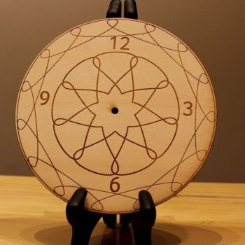 Intra απο ξύλο plywood 3mm-4mm πάχος - Ρολόγια τοίχου σχέδια DIY Δίασταση 30x30 cm Intraeaxys-d1lr5p1m - Image 1