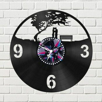 Intra απο ξύλο plywood 3mm-4mm πάχος - Ρολόι με το ζευγάρι Δίασταση 30x30 cm Intraeaxys-eo0rg5og - Image 1