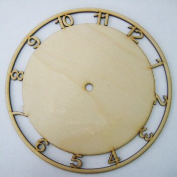 Intra απο ξύλο plywood 3mm-4mm πάχος - циферблат со основой 24д Δίασταση 30x30 cm Intraeaxys-e1gg5x1l - Image 1