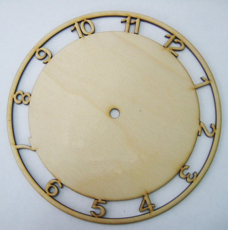 Intra απο ξύλο plywood 3mm-4mm πάχος - циферблат со основой 24д Δίασταση 30x30 cm Intraeaxys-e1gg5x1l