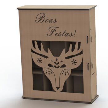 Intra απο ξύλο plywood 3mm-4mm πάχος - Απλό κουτί κρασιού Δίασταση 30x30 cm Intraeaxys-d1lpdzom - Image 1