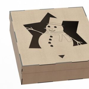 Intra απο ξύλο plywood 3mm-4mm πάχος - Πρότυπο ξύλινου κιβωτίου Δίασταση 30x30 cm Intraeaxys-0752j07z