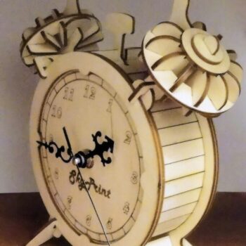 Intra απο ξύλο plywood 3mm-4mm πάχος - Επιτραπέζιο ρολόι Δίασταση 30x30 cm Intraeaxys-51rm2vo6 - Image 1