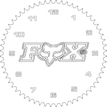 Intra απο ξύλο plywood 3mm-4mm πάχος - Ρολόι Fox Mx Δίασταση 30x30 cm Intraeaxys-eo28nmo8 - Image 1