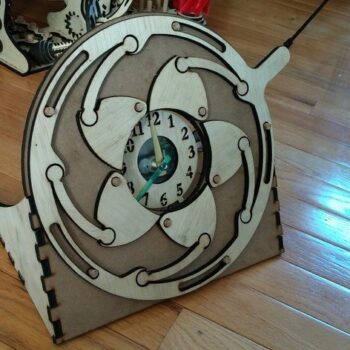 Intra απο ξύλο plywood 3mm-4mm πάχος - Τροποποιημένο ρολόι Iris Δίασταση 30x30 cm Intraeaxys-eo28vqo8 - Image 1