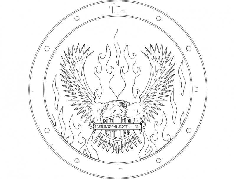 Intra απο ξύλο plywood 3mm-4mm πάχος - Ρολόι αετού Δίασταση 30x30 cm Intraeaxys-eo2vd618