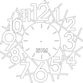 Intra απο ξύλο plywood 3mm-4mm πάχος - Saat Δίασταση 30x30 cm Intraeaxys-joe5vno6 - Image 1