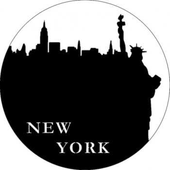 Intra απο ξύλο plywood 3mm-4mm πάχος - Ρολόι της Νέας Υόρκης Δίασταση 30x30 cm Intraeaxys-lopl451w - Image 1