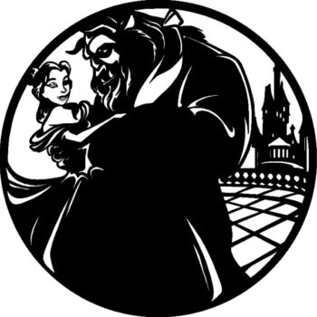 Intra απο ξύλο plywood 3mm-4mm πάχος - Ρολόι Bella E La Bestia Δίασταση 30x30 cm Intraeaxys-joe03676 - Image 1