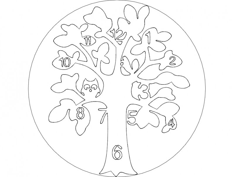 Intra απο ξύλο plywood 3mm-4mm πάχος - ρολόι άλμπερο Δίασταση 30x30 cm Intraeaxys-ro6m267x