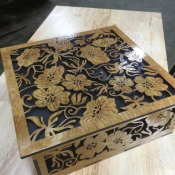 Intra απο ξύλο plywood 3mm-4mm πάχος - Κουτί λουλουδιών Δίασταση 30x30 cm Intraeaxys-078ke575 - Image 1