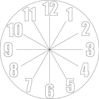 Intra απο ξύλο plywood 3mm-4mm πάχος - Ρολόι Δίασταση 30x30 cm Intraeaxys-ro6kr31x - Image 1