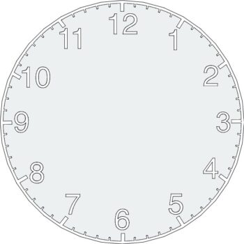 Intra απο ξύλο plywood 3mm-4mm πάχος - Σχεδιασμός ρολογιού Δίασταση 30x30 cm Intraeaxys-91jk58om - Image 1