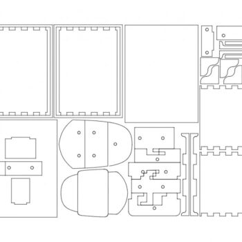 Intra απο ξύλο plywood 3mm-4mm πάχος - Απλό κουτί ασπίδας Δίασταση 30x30 cm Intraeaxys-qomwpk73 - Image 1